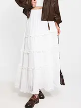 高腰デザインのスカート【春季・エレガント・ケーキシルエット】