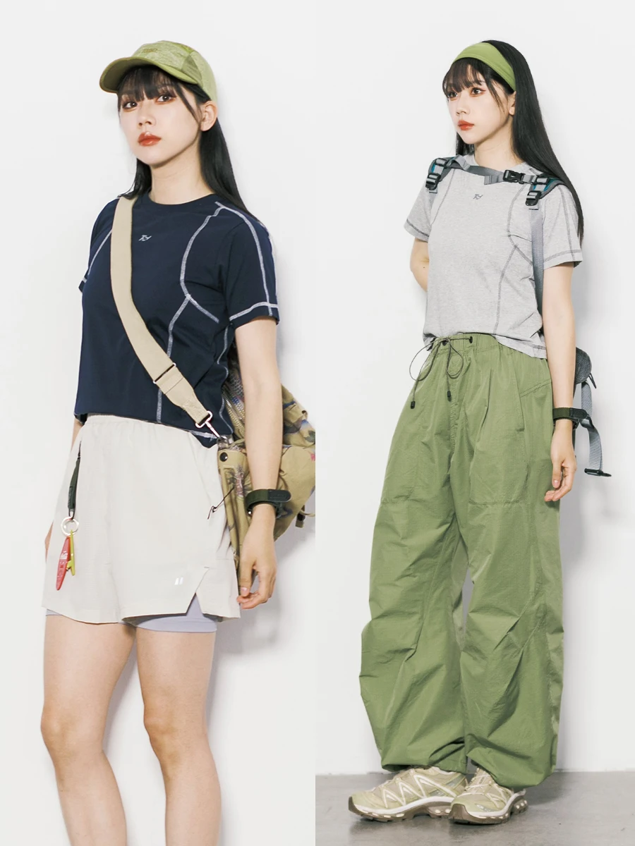 シンプルなデザインの丸首半袖Tシャツ【女性用・ハイフィット・速乾】 大人可愛い服 50代コーデに最適なアイテム