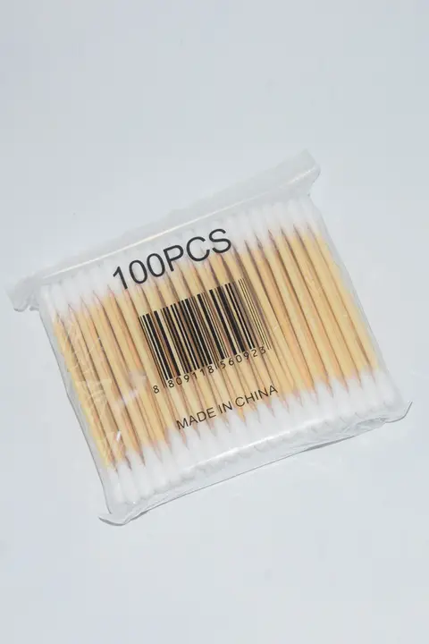 半永久的刺青用綿棒【純綿・メイク用・色料拭き取り対応】
