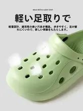 夏用穴あきサンダル【防滑・厚底・EVA素材・メンズ・レディース】