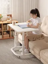 学習机 ベッドサイドテーブル 昇降式 移動式 キッズ 男の子 女の子 勉強用 読書 パソコンデスク サイドテーブル 寝室 省スペース 家庭用