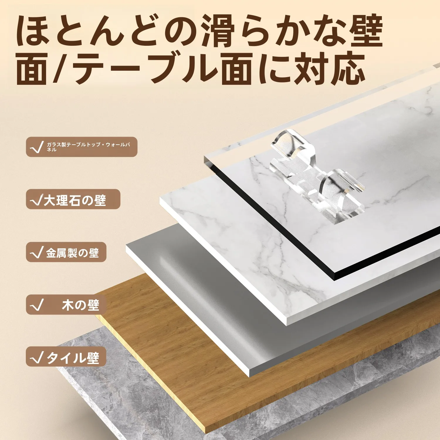 穴あけ不要の壁面用配線ホルダー：粘着タイプで電線整理を実現するリアルな使い方