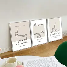 ピラティス 装飾画 ヨガ室トレーニング ジム