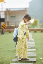 夏用綿製 日本子供用和服【浴衣風・女児用・演出衣装】