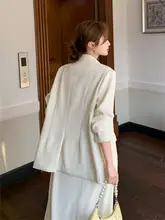 米白色のスーツ風キャミソールドレス【春秋用・高級感・エレガント】（セットアップ対応）