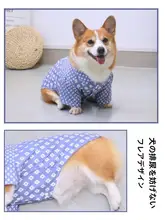 春夏用ペット犬服【コーギー・テディベア・小型犬向け・かわいいデザイン】