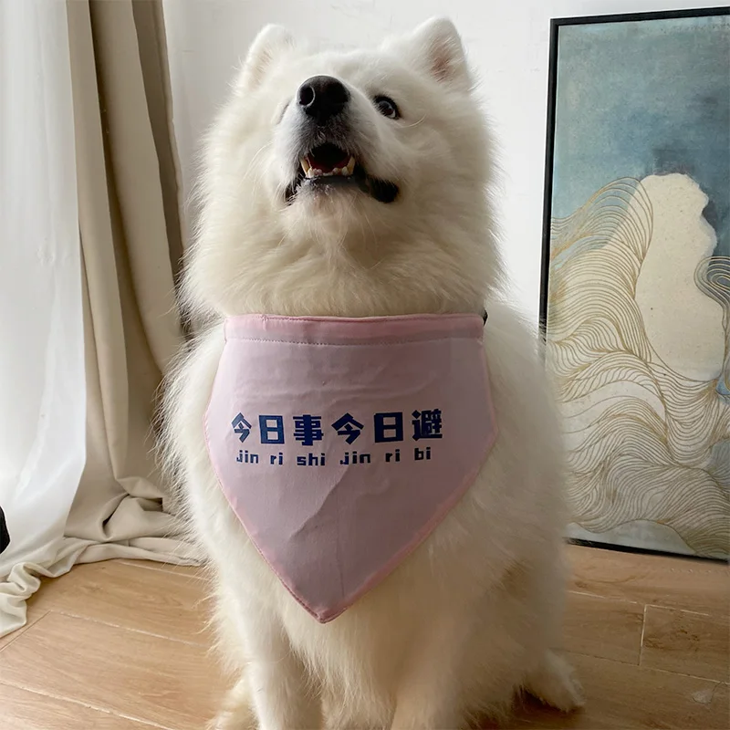 愛犬用ピンク三角巾：飲水用に最適なサモエド・ラブラドール向けの実用性を検証