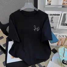 白色の短袖Tシャツ【ゆったりシルエット・コットン・夏用】