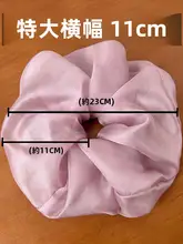 超大サイズの黒いネットヘアゴム【豚の腸・弾力性あり・髪をまとめるのに適したデザイン】