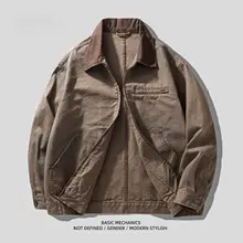 ワークジャケット メンズ バーンジャケット ヘビーオンス テーラードカラー アメリカンカジュアル 上品 春 秋 アウター