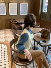 高腰コーデュロイ微フレアパンツ【1990年代ヴィンテージ風・レディース】