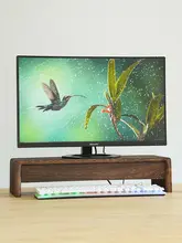 昇降スタンド 素材：無垢木 使い方：パソコンモニター置き 花立て 魚槽 収納ラック 引き出し付き