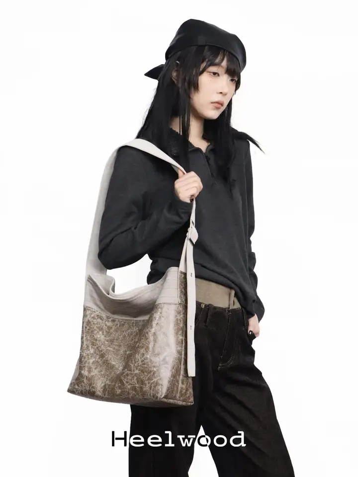 新中式デザインの調節可能なショルダーバッグ【漱石・中号】