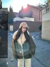 水洗濯可能！毛襟付き白鹅绒パーカー【冬用・女性用・暖かさを追求したデザイン】