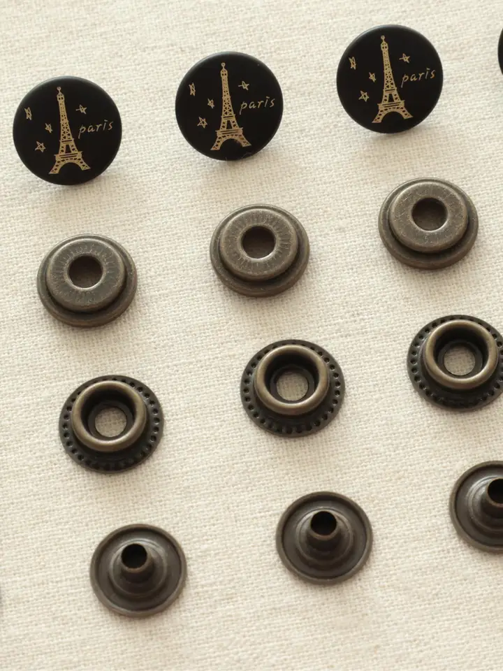 マットメタル製のタムホック【手作り感・コート用・DIY対応】