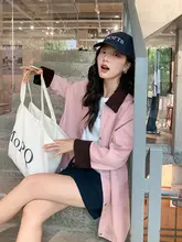 ポロ襟のバイカラートレンチコート【春用・中長丈・ゆったり・小柄向け】