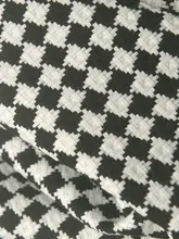 黒白のダイヤモンドチェック柄ポリエステル生地【DIY・秋用・トップス、スカーフ、ドレス、ぬいぐるみ用】