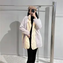 山羊绒ニットと羽毛ジャケットのコンビネーションコート【白鹅绒・秋冬用・レディース】