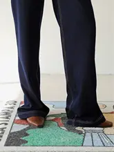 SOTHEMOS 高腰ワイドレッグデニムパンツ【TR素材・アンティーク風・5色展開】