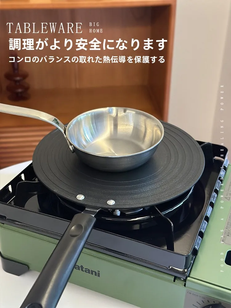 家庭用熱伝導プレート：ガスコンロ対応で解凍・調理を高速化