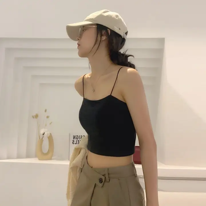 背中美人の甘辛キャミソール【秋用・ブラトップ・カップ付き】