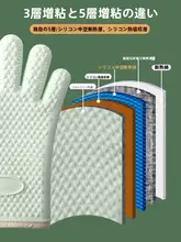 高温対策シリコン製オーブンミトン【耐熱・滑り止め・厚手タイプ】