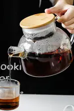 ガラス製功夫茶具セット【ティーカップ・フルーツティーポット・キャンドルヒーター付き】