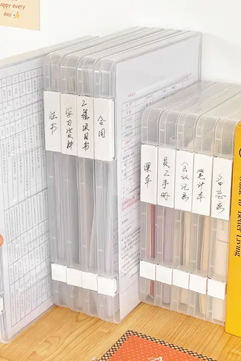 A4書類収納ボックス【透明・防水・防塵・プラスチック製】