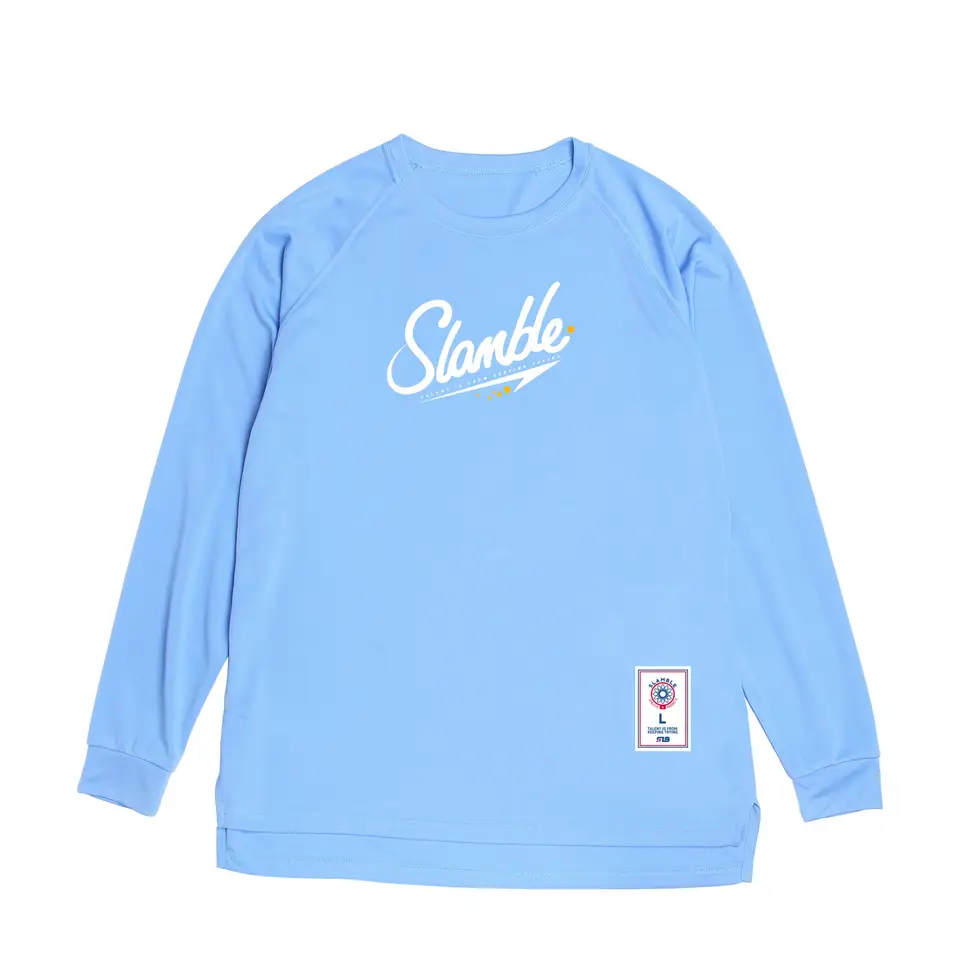 slamble 速乾性の長袖Tシャツ【男性用・バスケットボール向け・トレーニング・ランニング用】