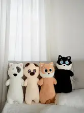 かわいい柴犬抱き枕・ハスキー型ロング枕【毛布素材・ソファやベッド用・プレゼントに最適】