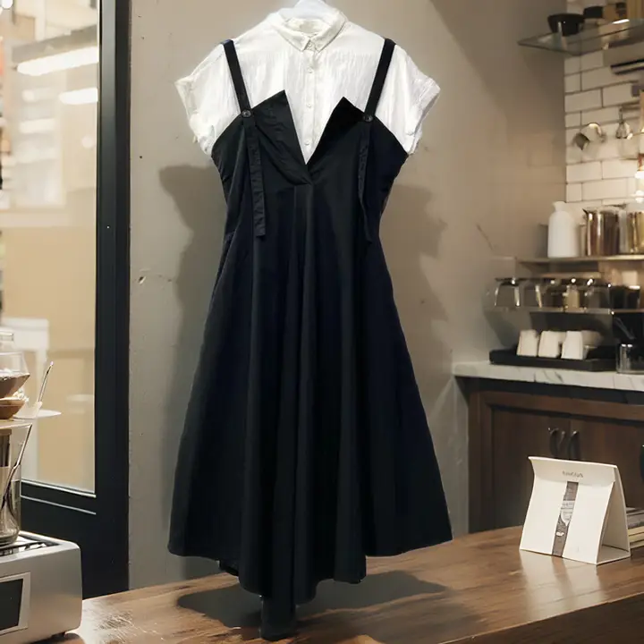 フレンチエレガンススタイルの2点セットワンピース【優雅なデザイン・高級感】（セットアップ対応）