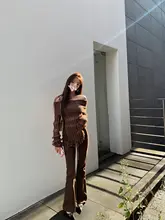 末日沙丘風カジュアルスタイルのルージャケットとパンツ（セットアップ対応）