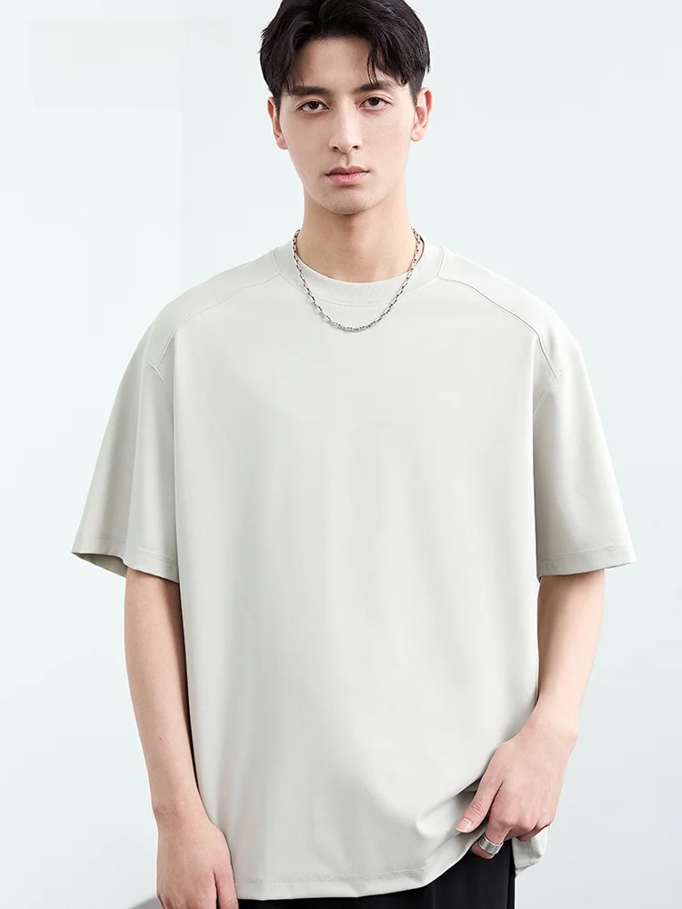 極上の柔らかさモダールコットン半袖Tシャツ【夏用・ゆったりシルエット・白色・カジュアル】