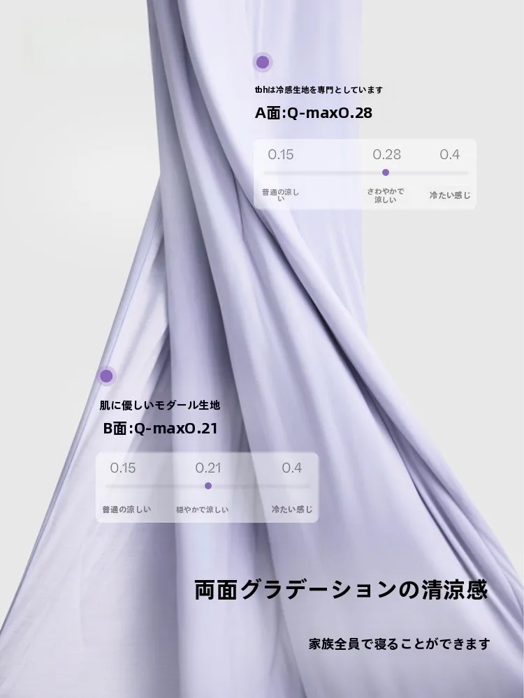 TBH冷感掛け布団：ラベンダーと檀木の香りで蒸れにくい夏の快適性を実現