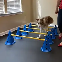 犬用障害物トレーニングセット【S字型・腰下を通る・リハビリ用】