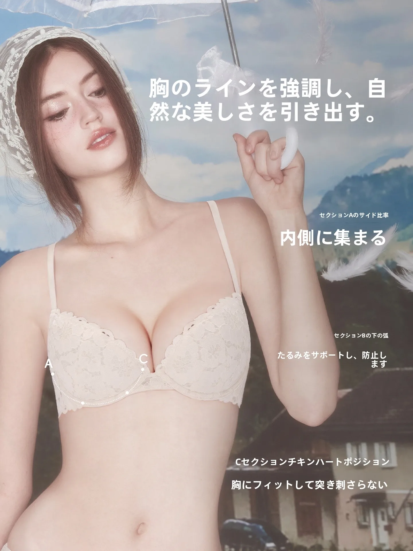 バストを上げるブラは本当に効くの？レース付きブラジャーセットが持つ、美しさと自信の秘密