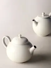 九土手手作り 粉引茶器【陶製・功夫茶具・家用・茶壺・品茗杯】
