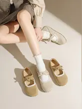夏用 平底 マリジェンタイプ シューズ【通気性抜群・レトロバレエスタイル】
