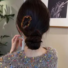 カラフルな毛糸の雲デザインヘアクリップ【前髪用・無痕タイプ・サイド用】