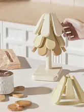 JOJO'S L. PD. シリコン製クリスマスツリー折りたたみコースター【耐熱・カフェ用】