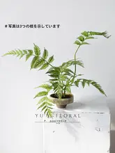 リアルな葉素材のワイルドファーン【グリーン・中華スタイル・インテリア装飾用】