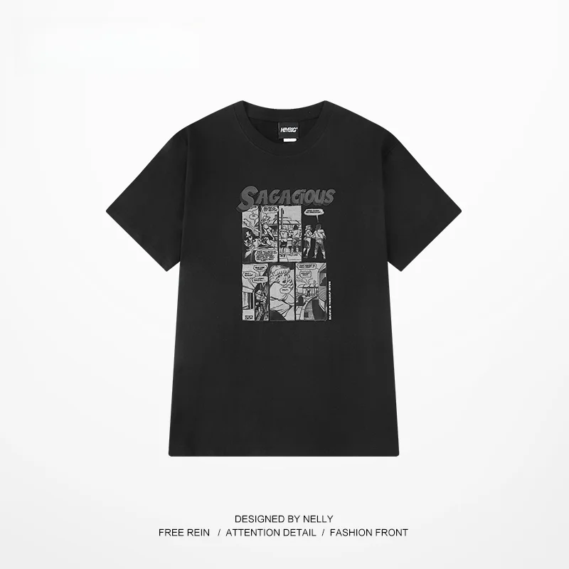 アメリカンヴィンテージ風 漫画プリントTシャツ：青春流行スタイルの実用性と価格戦略