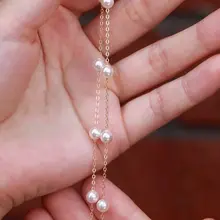 満天星デザインのパールネックレス【個性的なスタイル・女性用・首元を引き立てる】