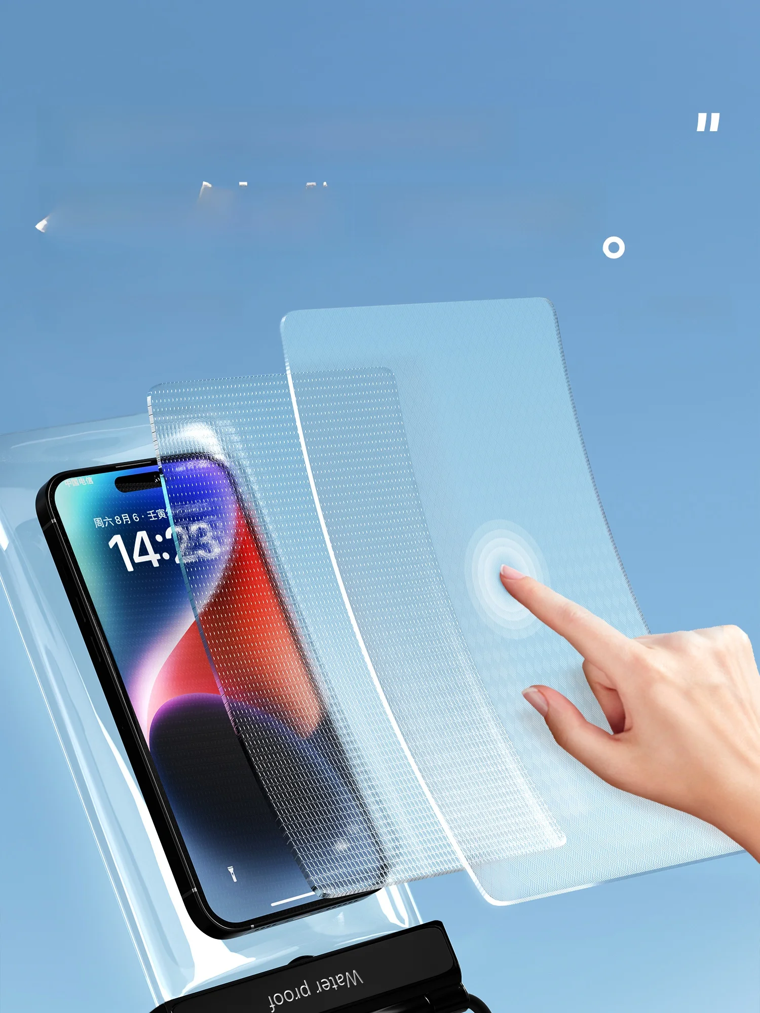 防水スマホケース：タッチスクリーン対応で水中撮影も可能
