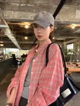 海辺にぴったりなチェック柄長袖シャツ【薄手・物理防晒】