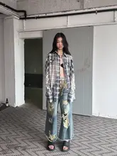Fulltide 夏用 バイオウォッシュドチェック柄シャツ【薄手・工装デザイン・日焼け対策】