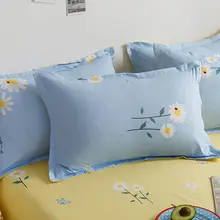 可愛らしいデザインの水洗いコットン枕カバー【極上の柔らかさ・厚手構造】（セットアップ対応）