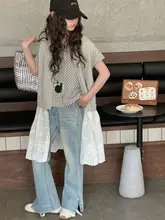 ドット柄 子供用 半袖Tシャツ【夏用・レディース】