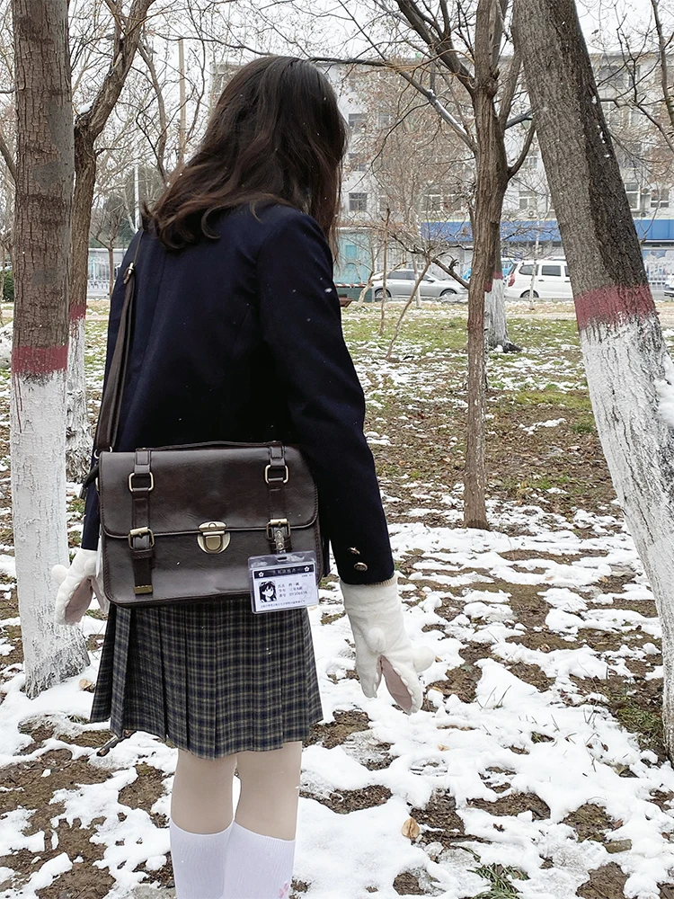 女子高校生向けリュック：レトロな学院風デザインの信封包が日常通学に最適