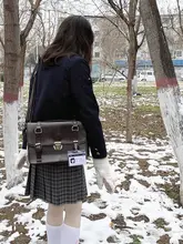レトロなデザインの女子用JK制服風リュック【学院スタイル・ダブルショルダー】